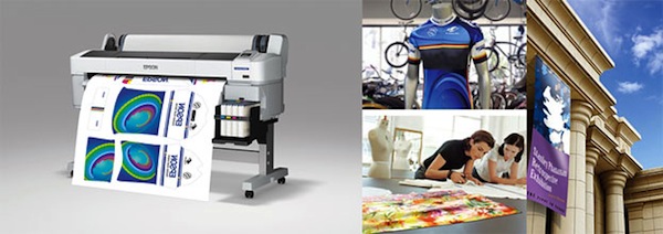 「SureColor SC-F6000」では、転写するため用紙に左右反転の状態で出力される